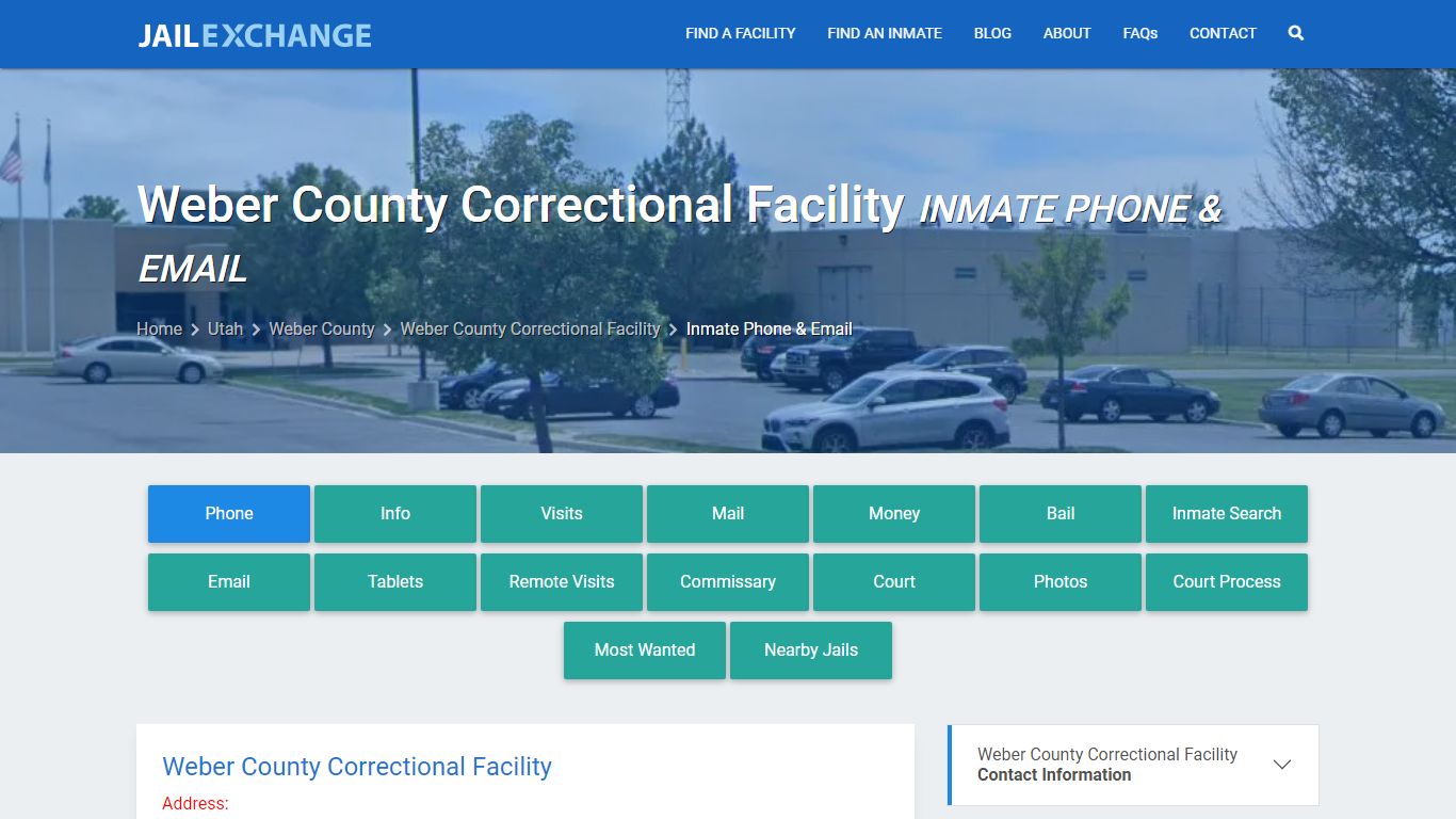 Inmate Phone - Weber County Correctional Facility, UT - Jail Exchange